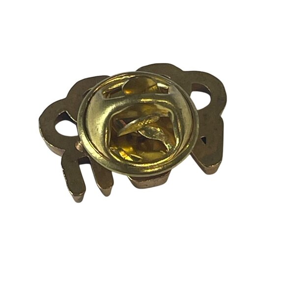 Usa Olympic Gold Tone Lapel Pin Badge - Picture 3 of 3